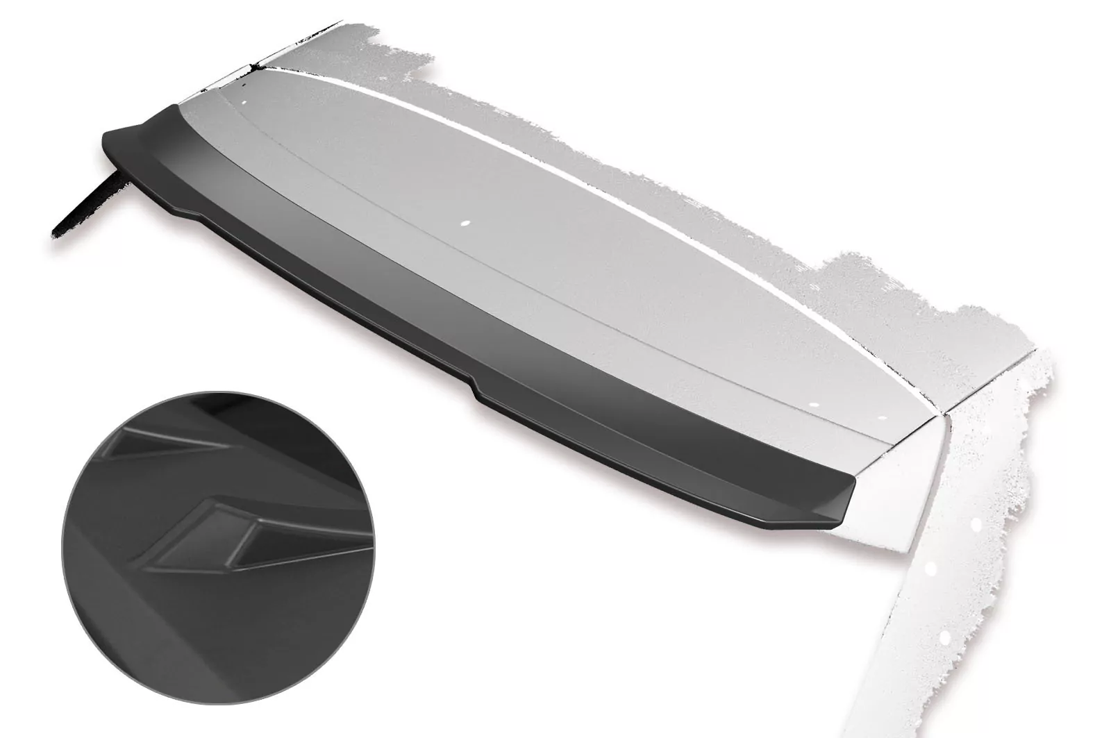 Heckflügel mit ABE für Seat Leon III 5F Cupra Lackierfreundlich (schwarz matt)