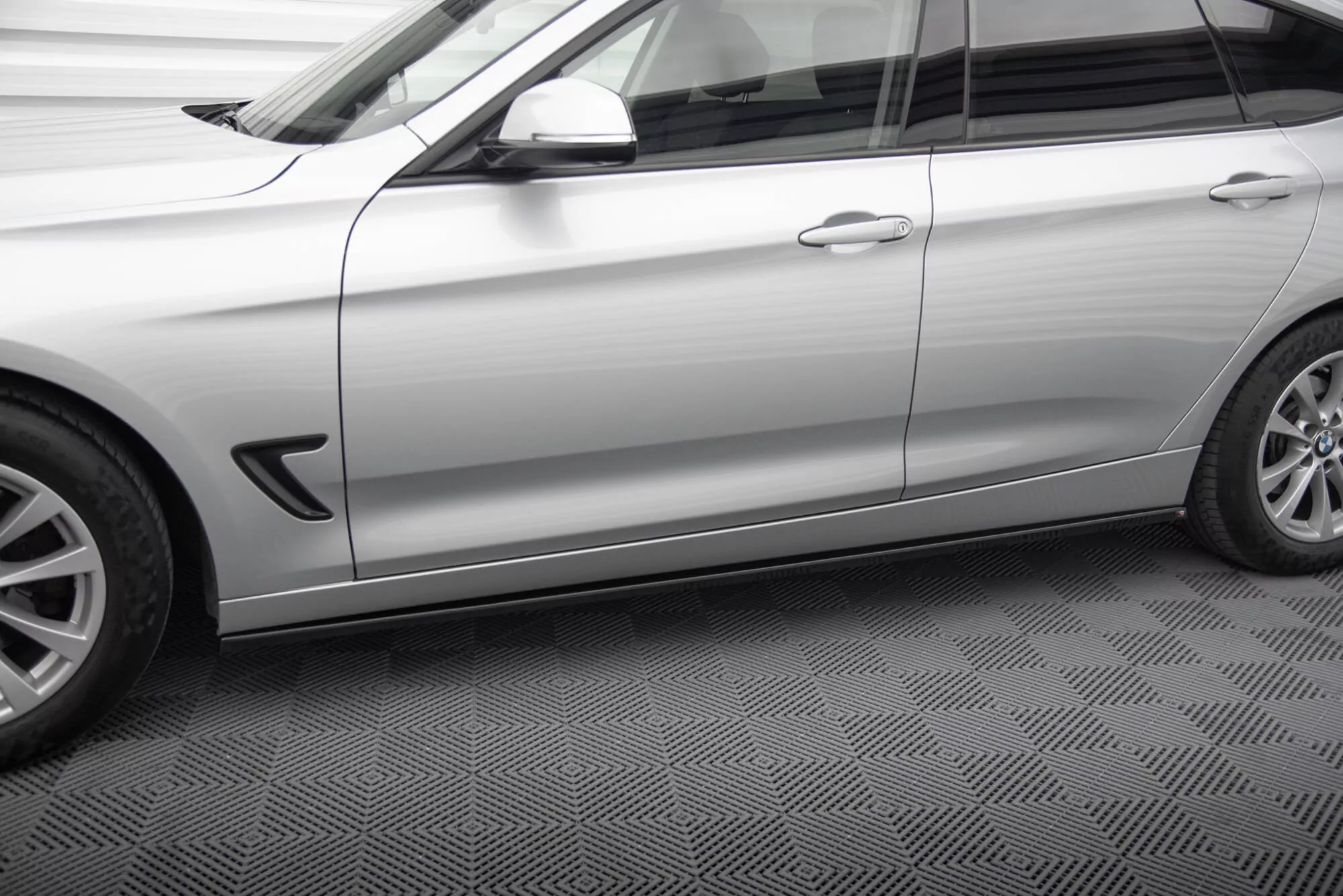 Seitenschweller Ansatz Für BMW 3er GT F34 Schwarz Hochglanz