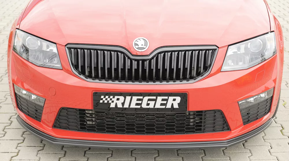 Rieger Spoilerschwert für Skoda Octavia RS (5E) | Combi 06.13-01.17 (bis Facelift) für orig. RS-Frontschürze