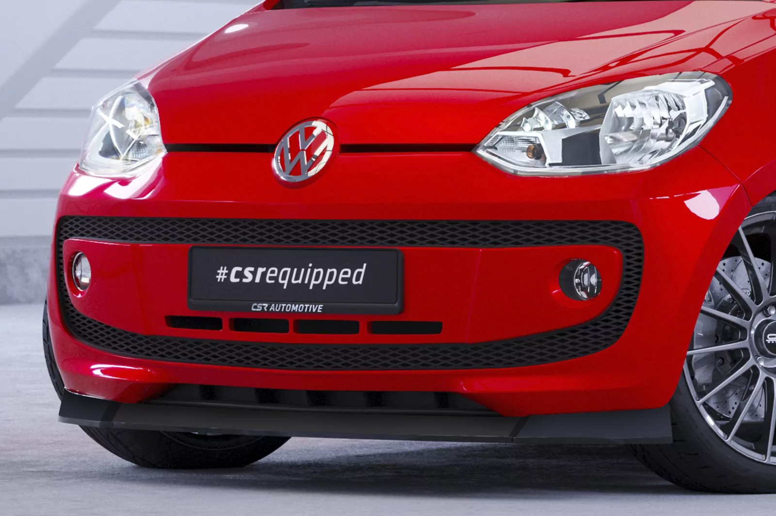 Cup-Spoilerlippe mit ABE für VW up! CSL354 Strukturiert (schwarz matt)