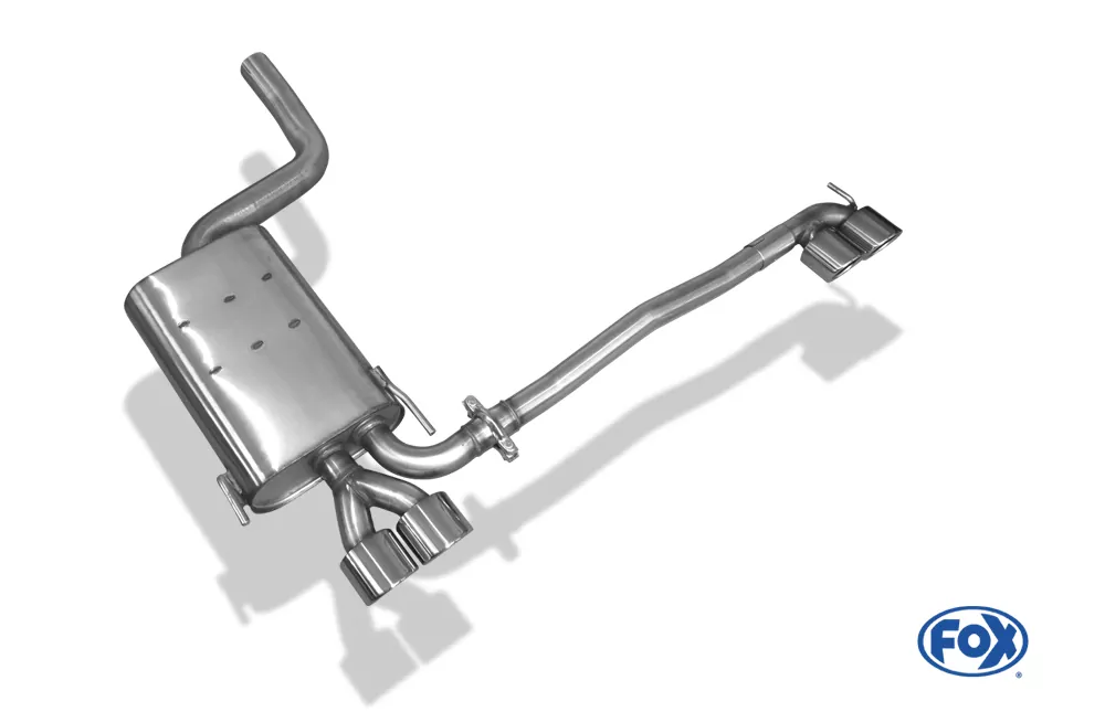Mercedes CLK Typ 208  Endschalldämpfer Ausgang rechts/links - 2x88x74 Typ 32 rechts/links