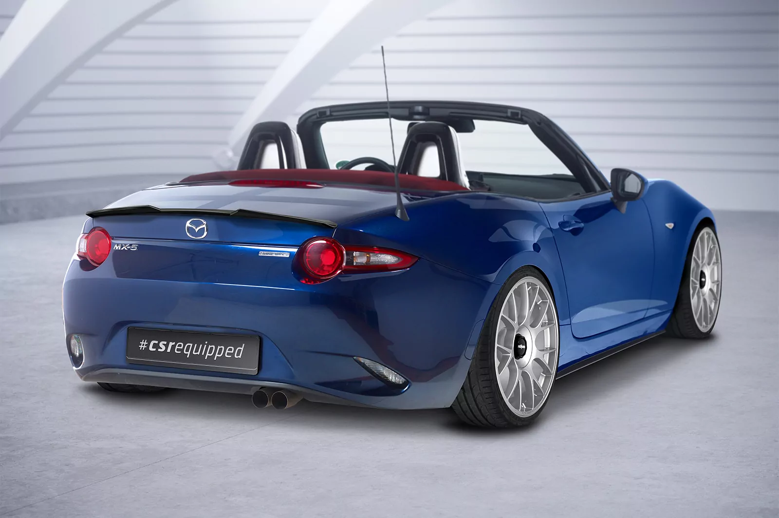 Heckflügel mit ABE für Mazda MX-5 4 (Typ ND) HF924 Schwarz Strukturiert
