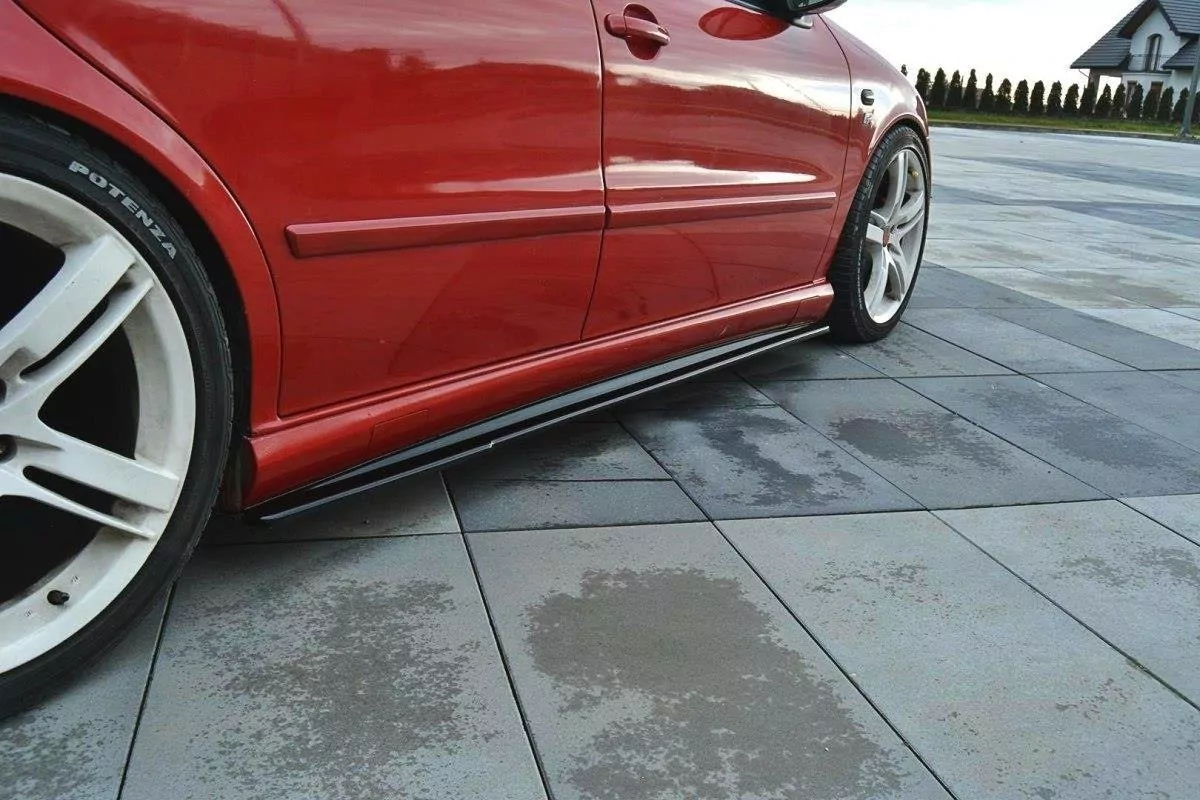 Seitenschweller Ansatz Passend Für Passend Für Seat Leon Mk1 Cupra Schwarz Hochglanz Schwarz Hochglanz