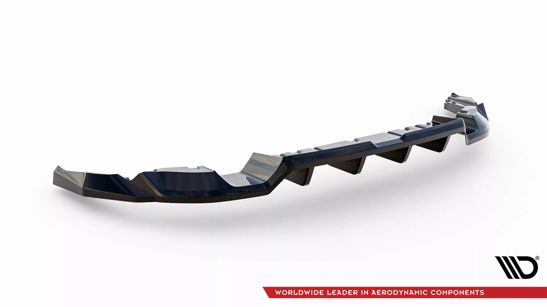 Hinten Splitter (mit Einem Vertikalem Balken) V.1 Toyota GR86 Mk1 Schwarz Hochglanz