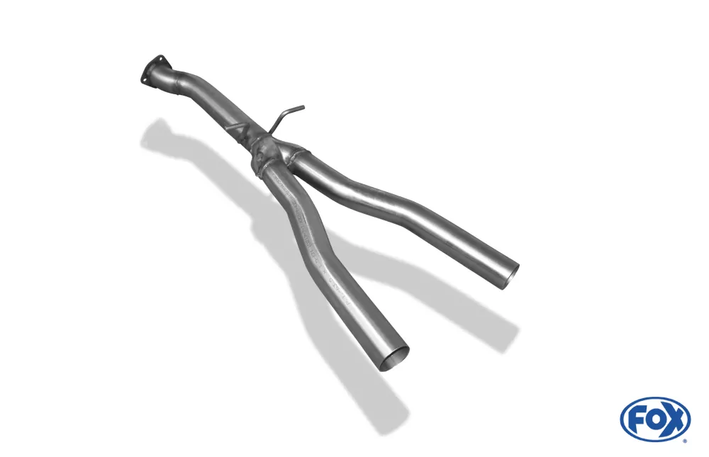 Audi A4 B7 Quattro 3,0l TDI  Y-Verbindungsrohr FOX Endschalldämpfer auf original Vorschalldämpfer