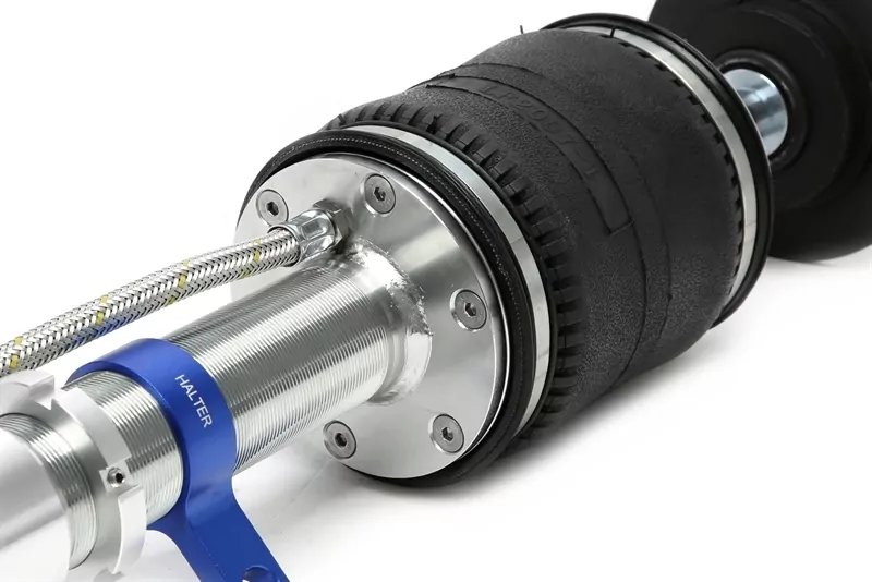 TA Technix Luftdämpfersatz mit Verstellsystem passend für Seat Ibiza V (KJ), VW Polo VI (AW)
