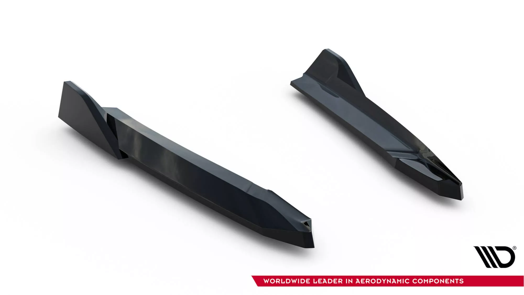 Heck Ansatz Flaps Diffusor Für V.8 Skoda Octavia RS Liftback / Combi Mk4 / Mk4 Facelift Schwarz Hochglanz