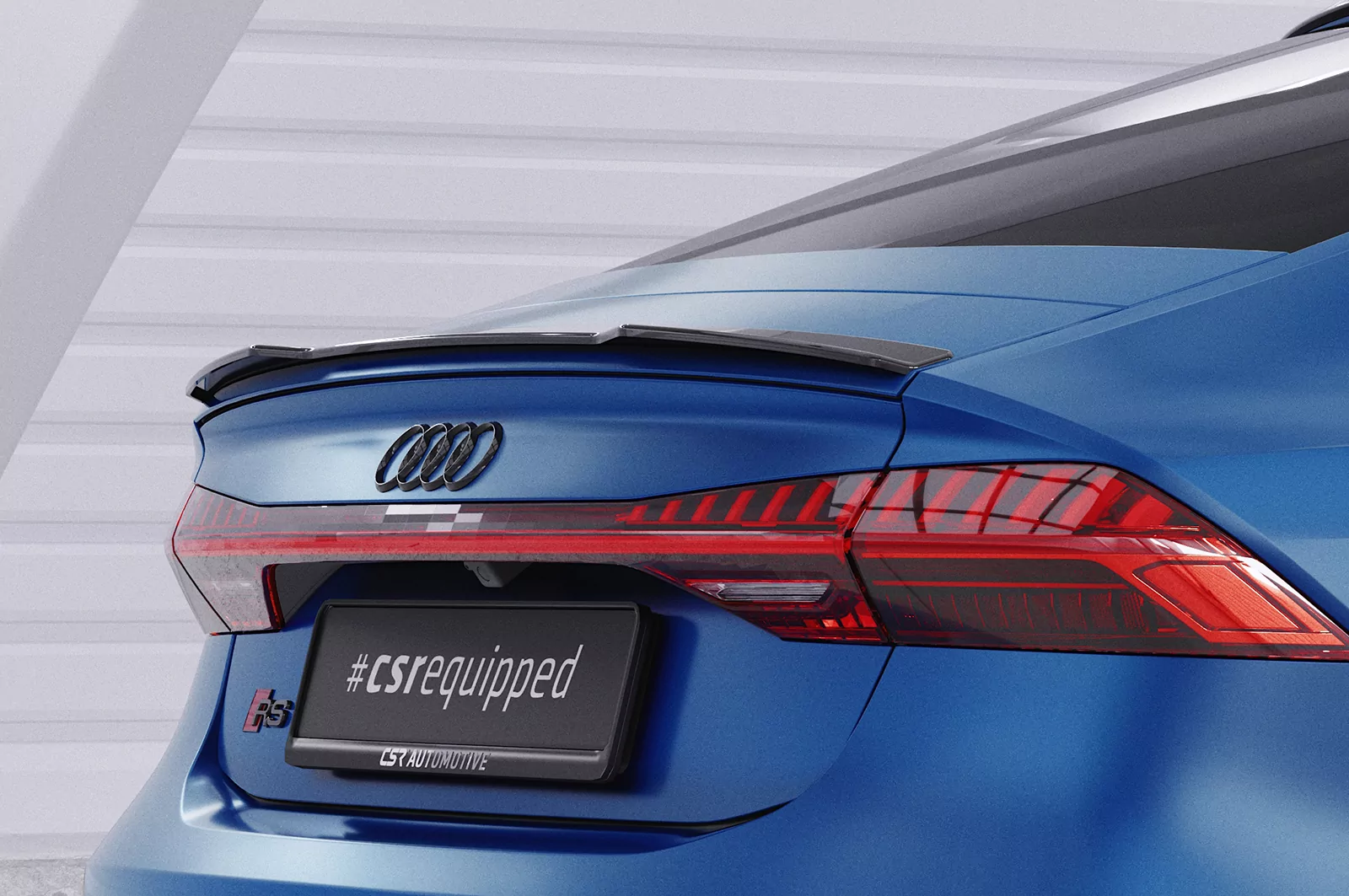 Heckflügel mit ABE für Audi A7/S7/RS7 (C8) Sportback HF860 Schwarz Strukturiert