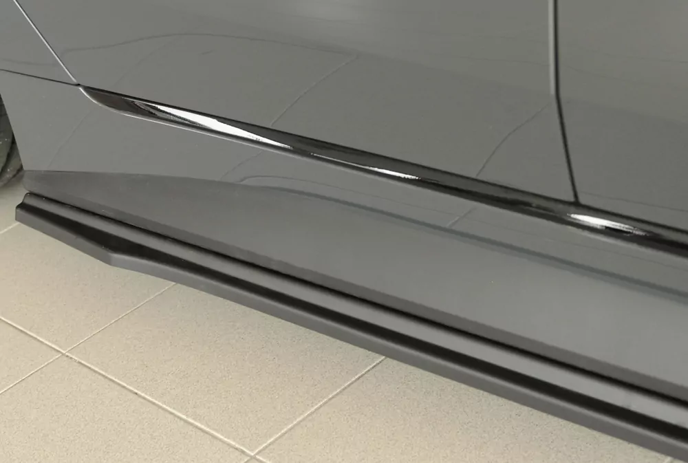 Rieger Seitenschweller rechts ansatz matt schwarz für BMW i4 M G26  (G4C) Gran Coupé (5-tür.) 11.21-