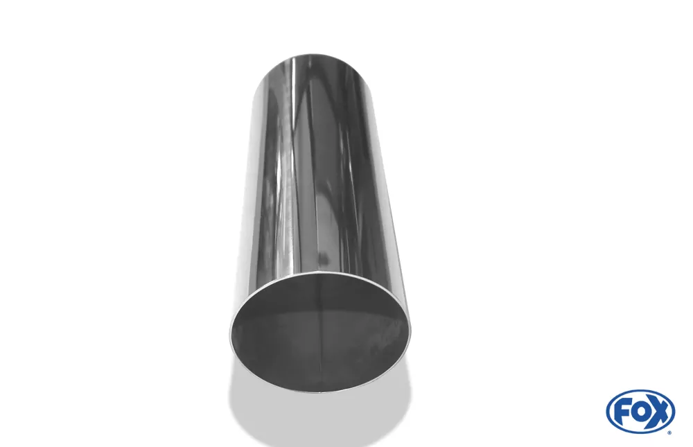 Anschweißendrohr Typ 14  Ø 90 mm / Länge: 300 mm - rund / uneingerollt / 15° abgeschrägt / ohne Absorber