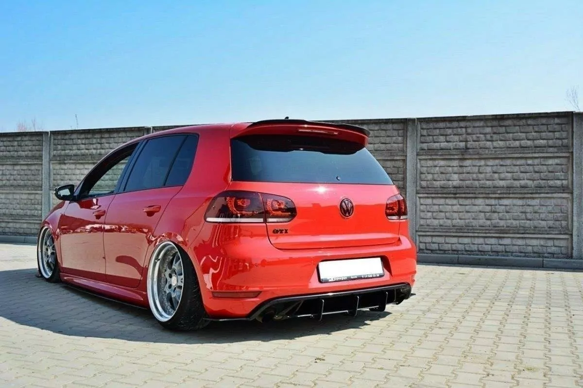 VW GOLF 6 GTI / 35TH Diffusor Heck Ansatz Passend Für Heckschürze Passend Für & Heck Ansatz Flaps Diffusor Passend Für