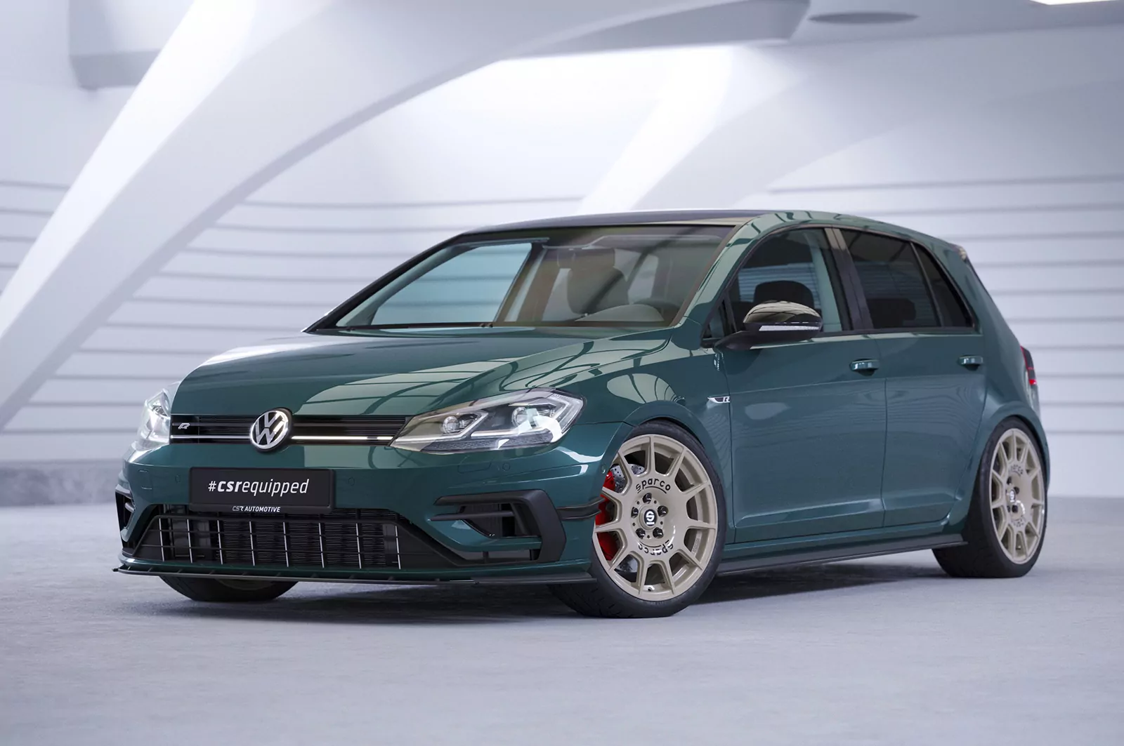 Cup-Spoilerlippe mit ABE für VW Golf 7 R / R-Line CSL680