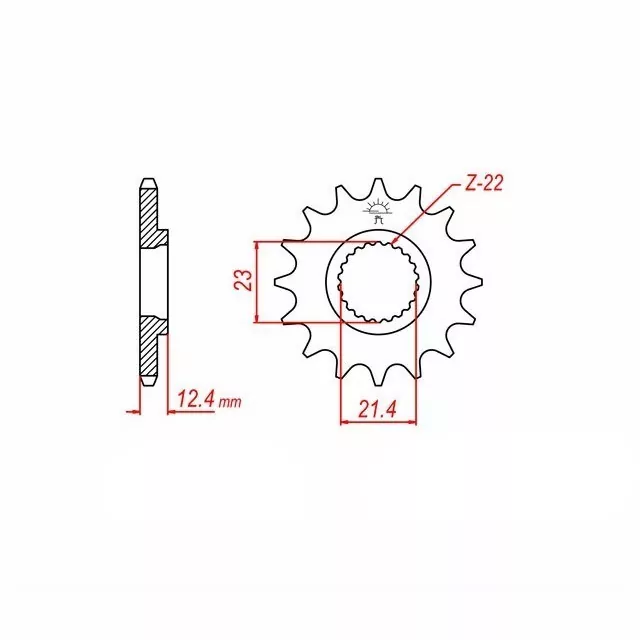 Ritzel 15 Zähne Teilung 428