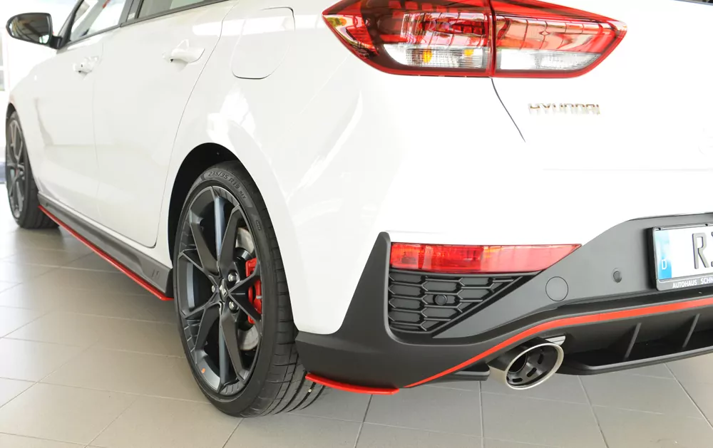 Rieger Heckschürzenansatz seitlich links für Hyundai i30 N-Performance  (PDE) 5-tür. (Schrägheck) 05.21- (ab Facelift)