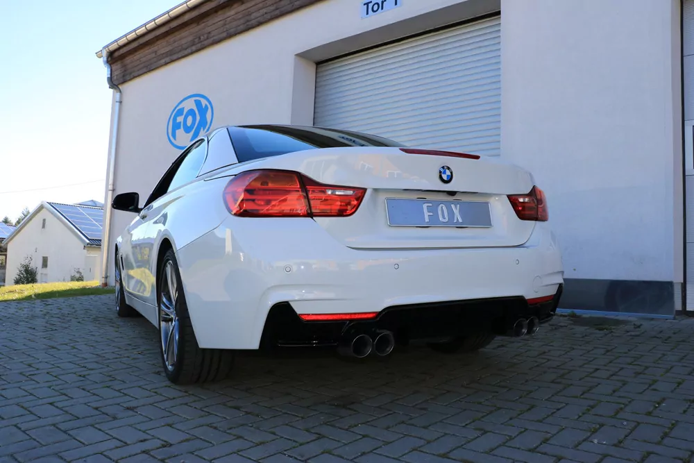 BMW F32/F33/F36 - 435i - M-Paket  Endschalldämpfer quer Ausgang rechts/links - 2x80 Typ 25 rechts/links