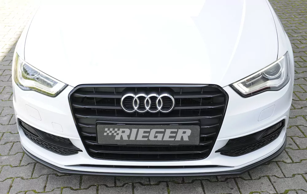 Rieger Spoilerschwert für Audi A3 (8V) | 5-tür. (Sportback 8VA) 07.12-08.16 (bis Facelift) für orig. S-Line Frontschürze