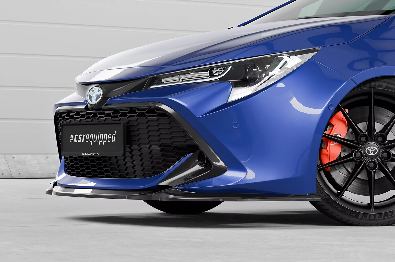 Cup-Spoilerlippe mit ABE für Toyota Corolla (E210) Touring Sports / Steilheck CSL648 Schwarz Strukturiert