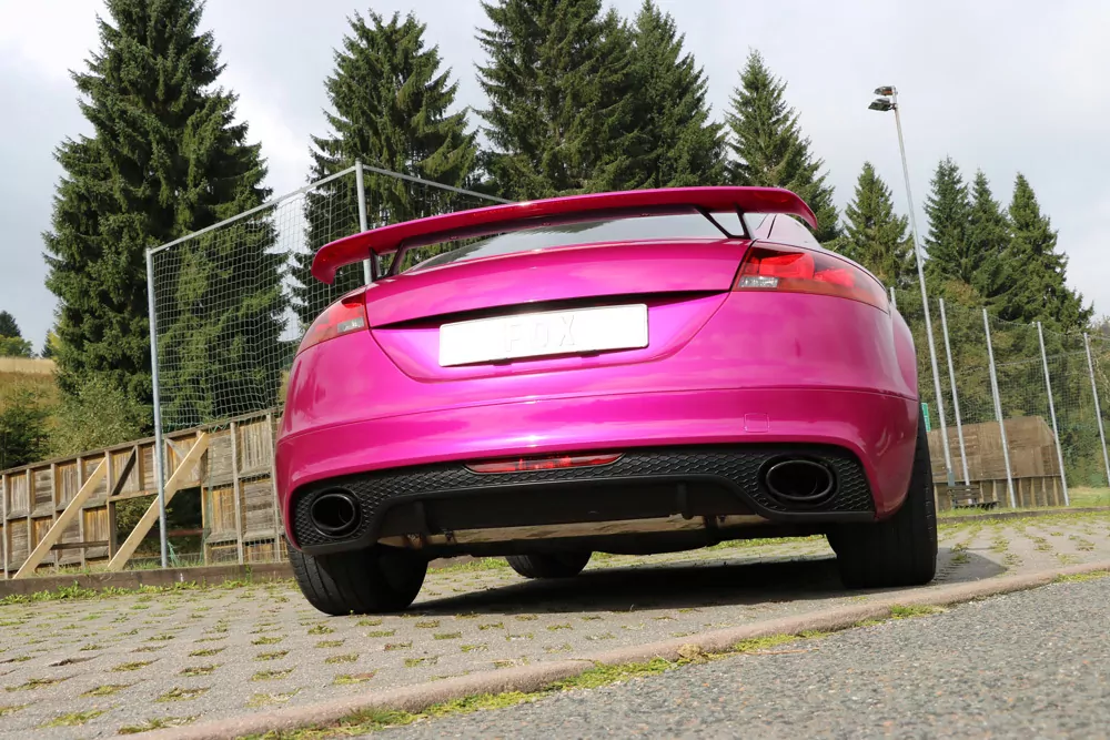 Audi TT 8J RS  Endschalldämpfer quer Ausgang rechts/links mit Unterdruckklappe