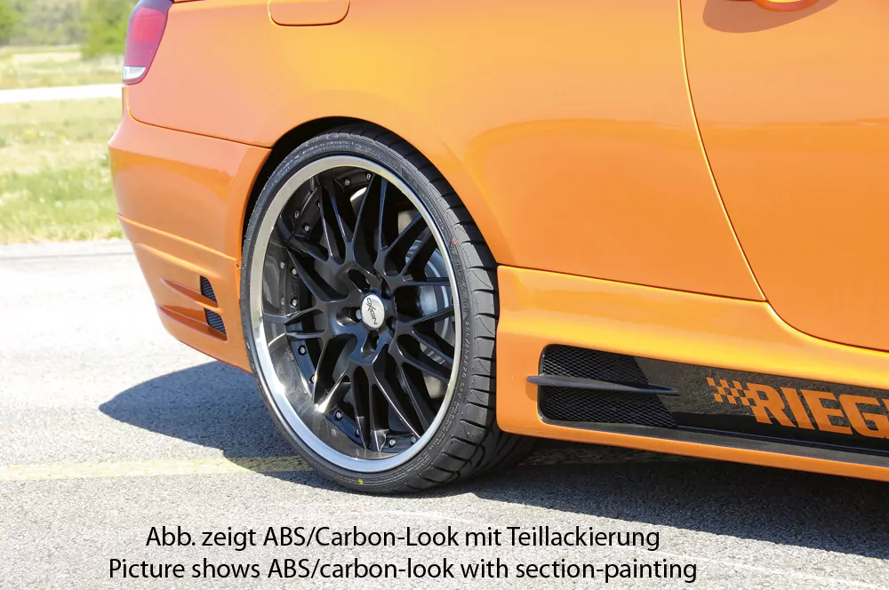 Rieger Seitenschweller rechts    matt schwarz für BMW 3er E92 Coupé 03.10- (ab Facelift) LCI