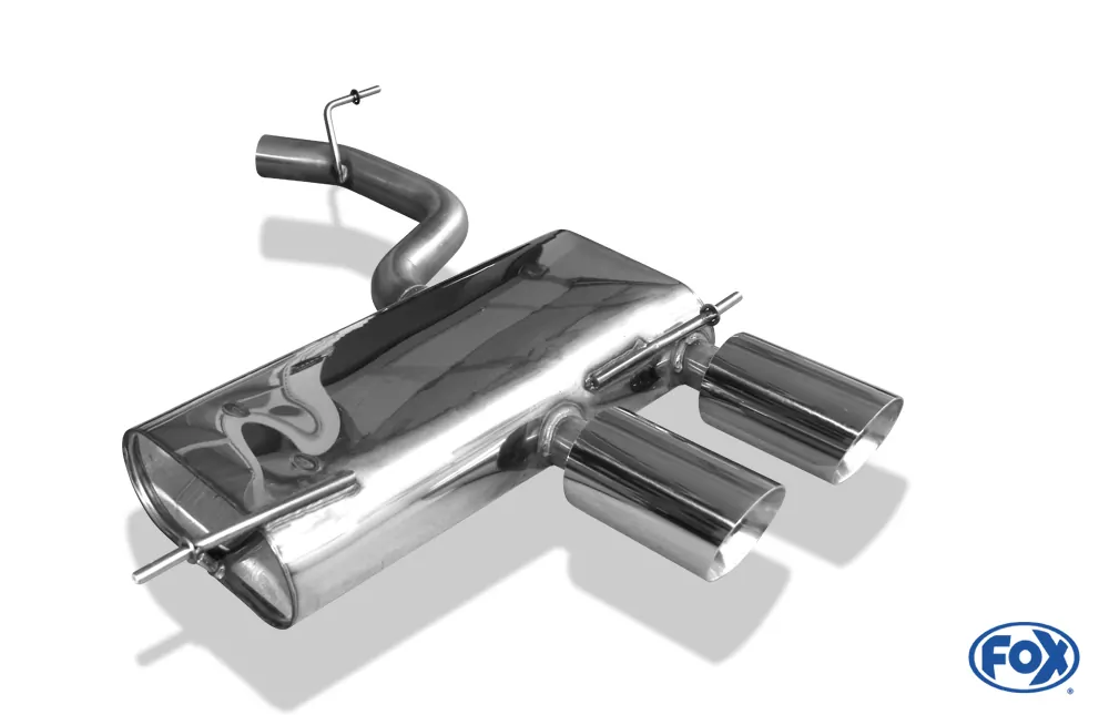 VW Golf V R32  Endschalldämpfer Ausgang mittig - 2x100 Typ 25