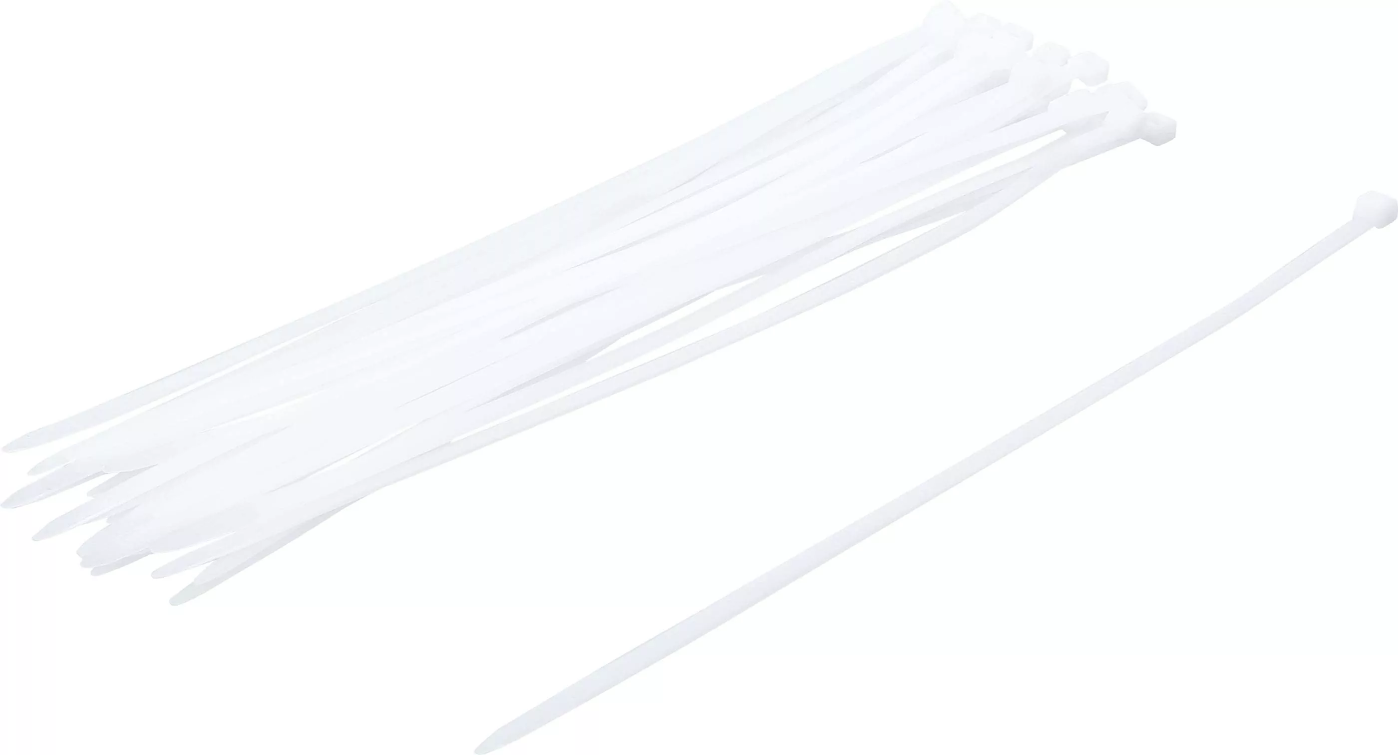 Kabelbinder-Sortiment | weiß | 8,0 x 400 mm | 30-tlg.