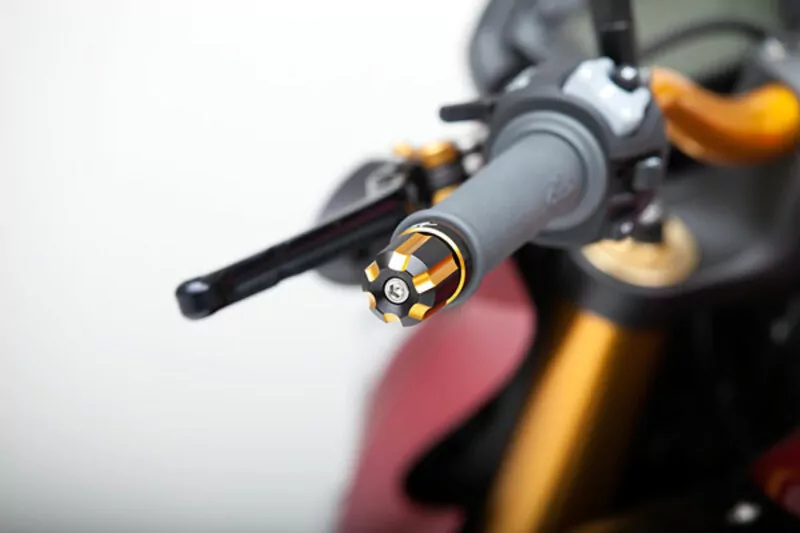 LSL Dual Dise Bar Ends Black/Gold