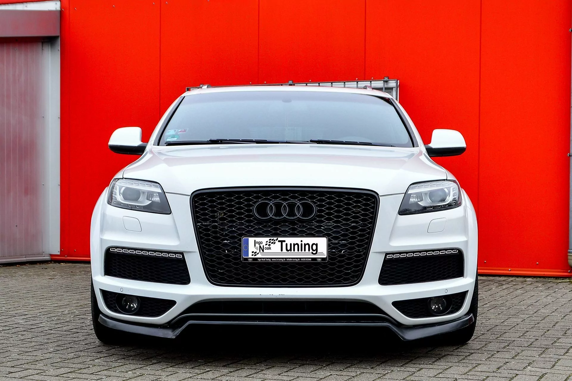 Cup Frontspoilerlippe für Audi Q7 4L mit S-Line aus ABS