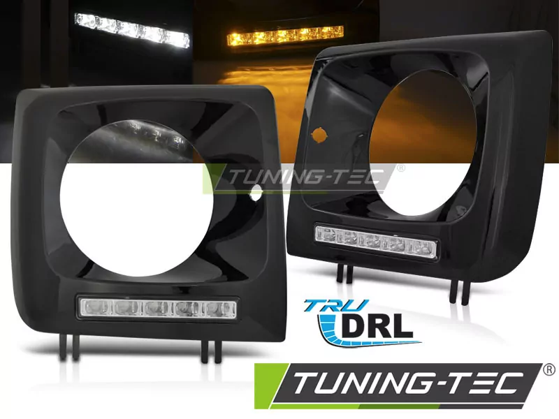 Headlightsled Drl Black Fits Mercedes W461,w463 01-12