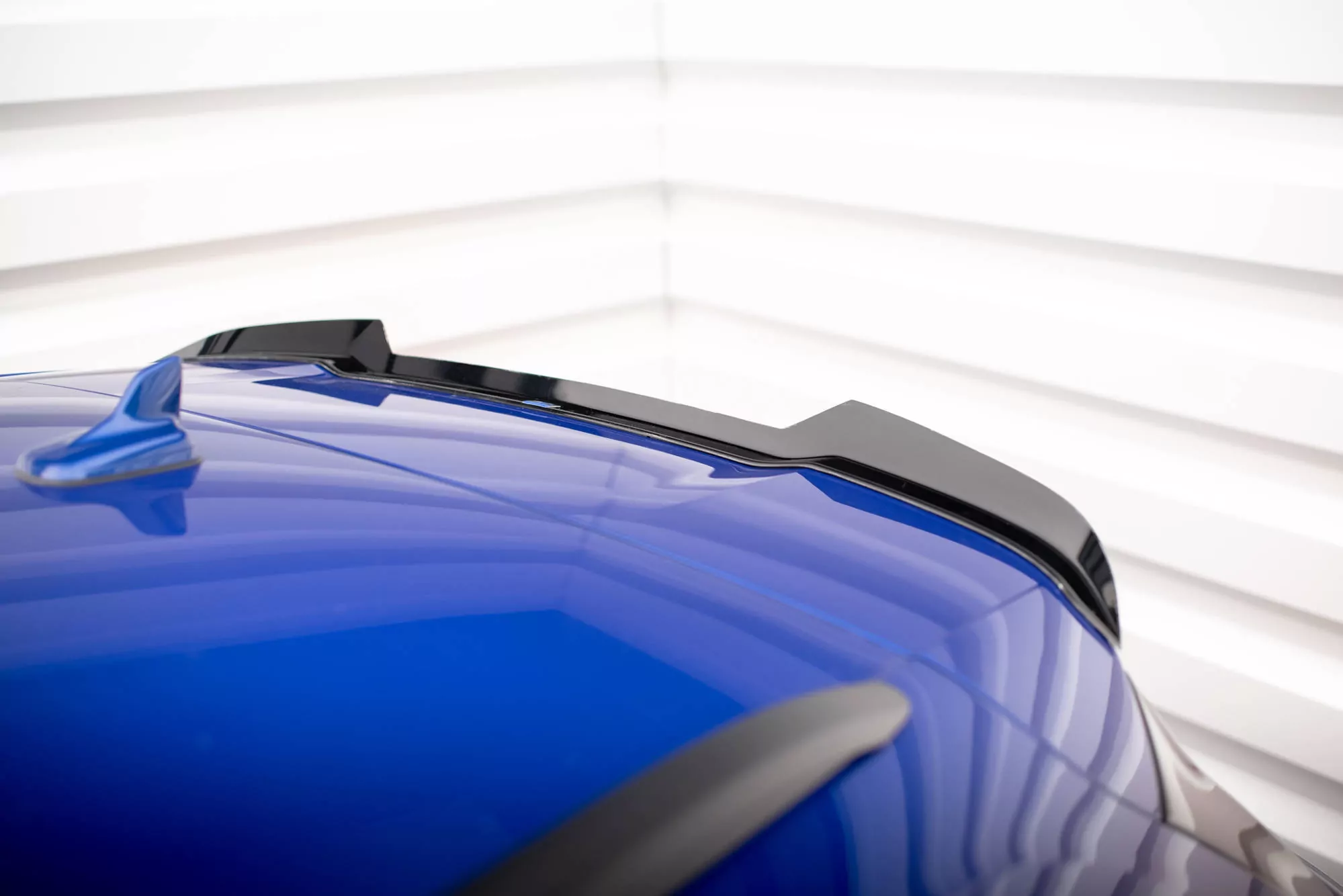 Spoiler CAP Für Audi Q5 S-Line SUV Mk2 Facelift Schwarz Hochglanz