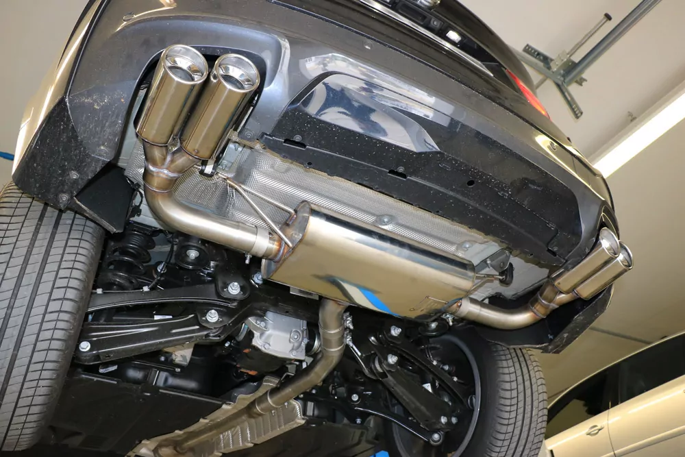 BMW X4 F26  Endschalldämpfer quer Ausgang rechts/links - 2x90 Typ 17 rechts/links