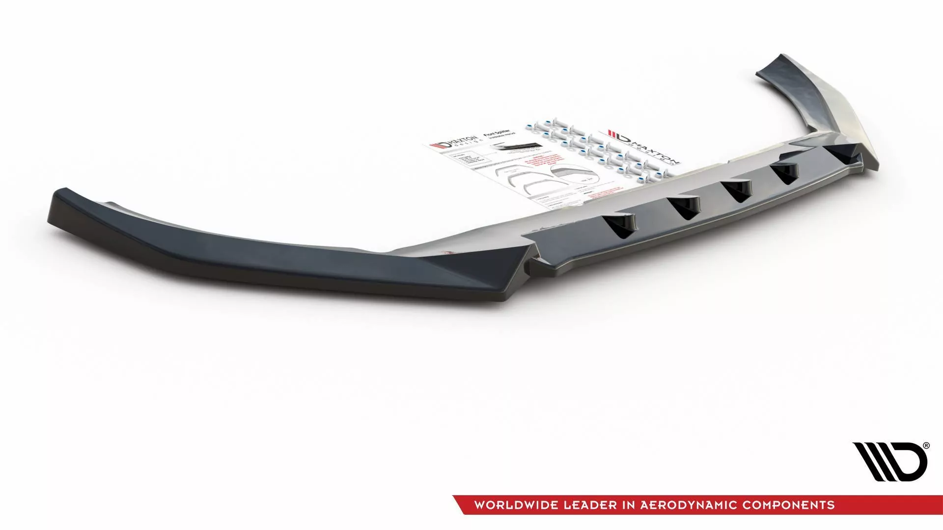 Front Ansatz V.2 Für Volvo XC60 Mk2 R-Design Schwarz Hochglanz