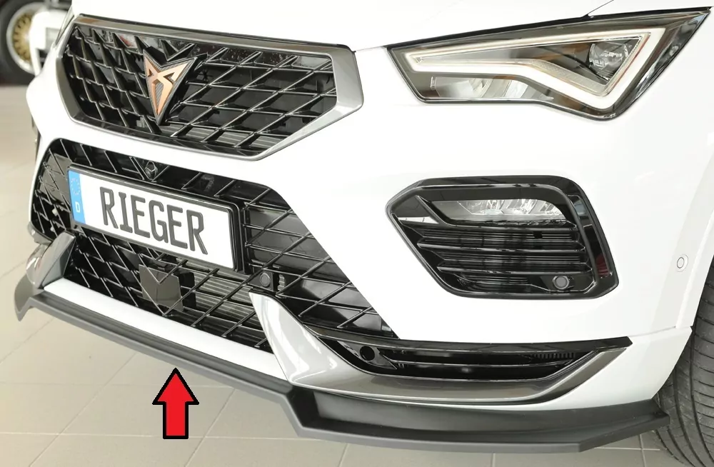 Rieger Spoilerschwert matt schwarz für Seat Ateca Cupra (5FP)  08.20- (ab Facelift)
