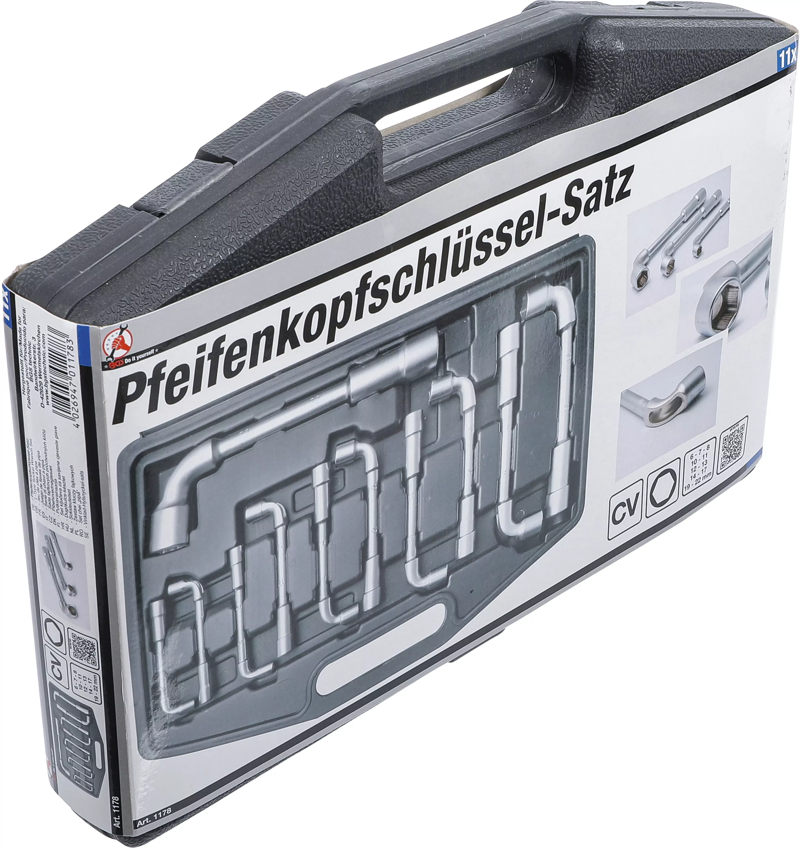 Pfeifenkopfschlüssel-Satz | SW 6 - 22 mm | 11-tlg.