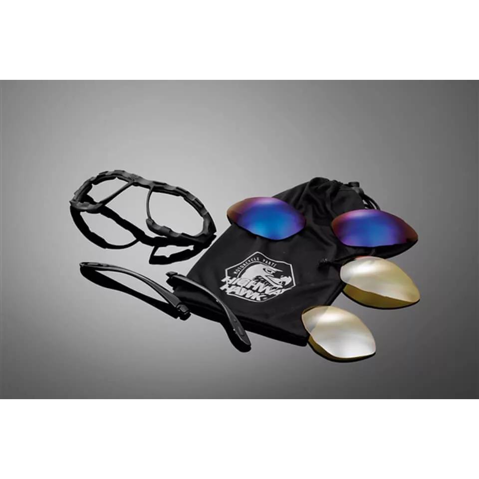 HIGHWAY HAWK Sonnenbrille, schwarz