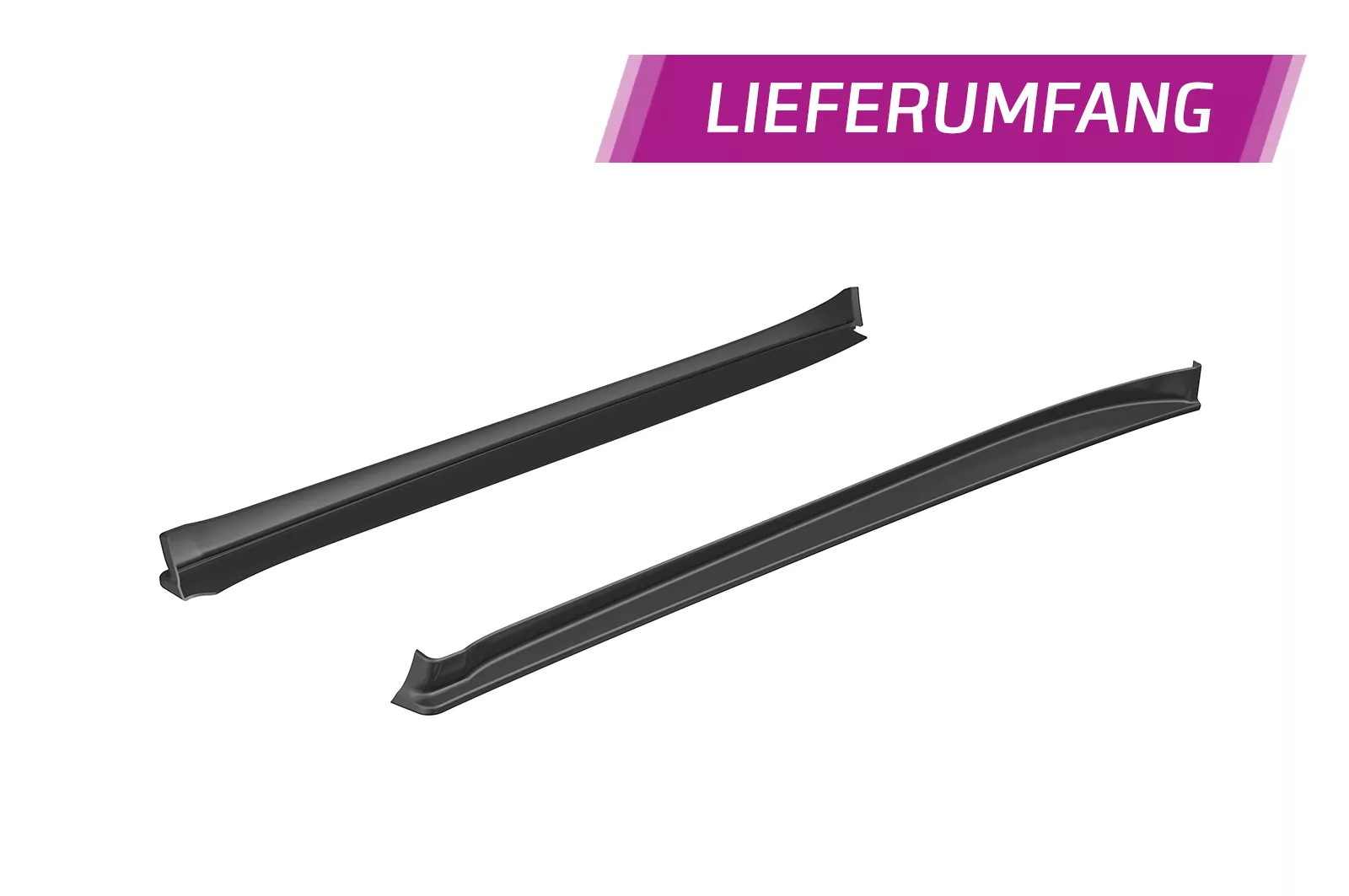 Seitenschweller für Porsche 911/997 SS441 Schwarz Strukturiert