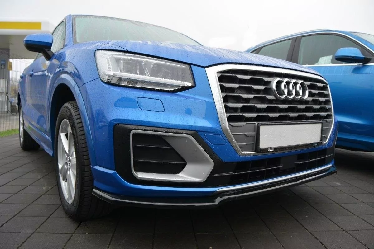 Front Ansatz Passend Für V.1 Passend Für Audi Q2 Mk1 Schwarz Hochglanz Schwarz Hochglanz