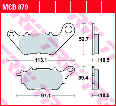 Scheibenbremsbeläge Mcb879