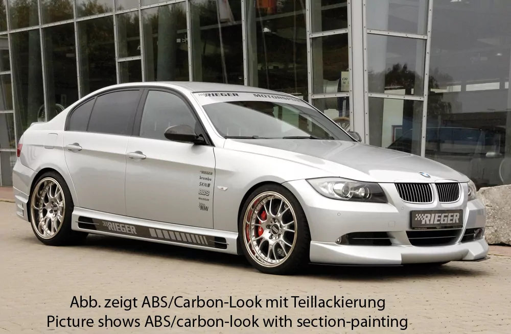 Rieger Seitenschweller rechts  carbon look für BMW 3er E90  09.08- (ab Facelift) LCI