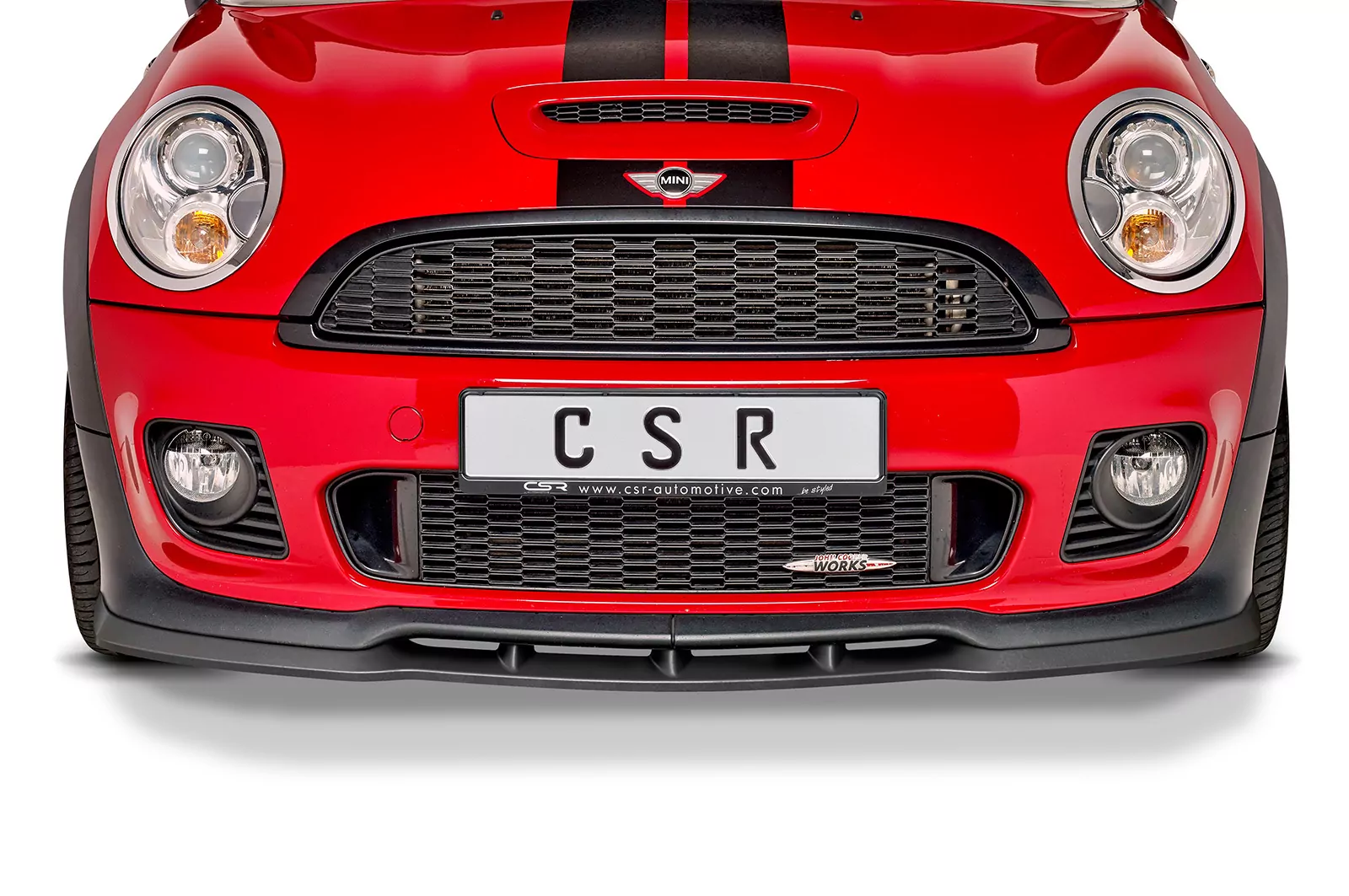 Cup-Spoilerlippe mit ABE für Mini R56 John Cooper Works CSR-CSL454-M Carbon Look (matt)