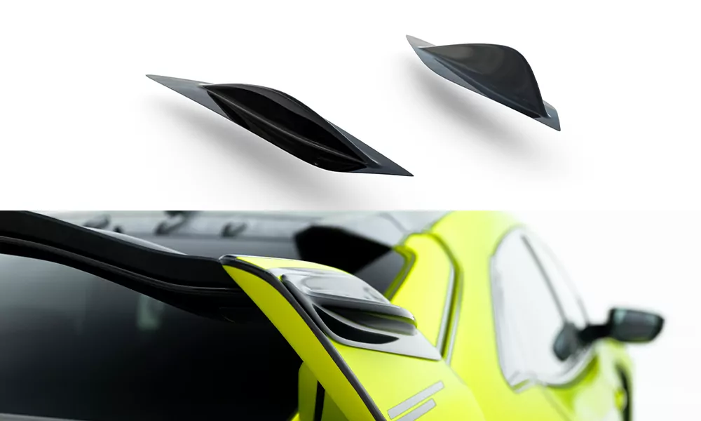 Spoiler Seiten Erweiterung Passend Für HONDA CIVIC X TYPE R Schwarz Hochglanz Schwarz Hochglanz