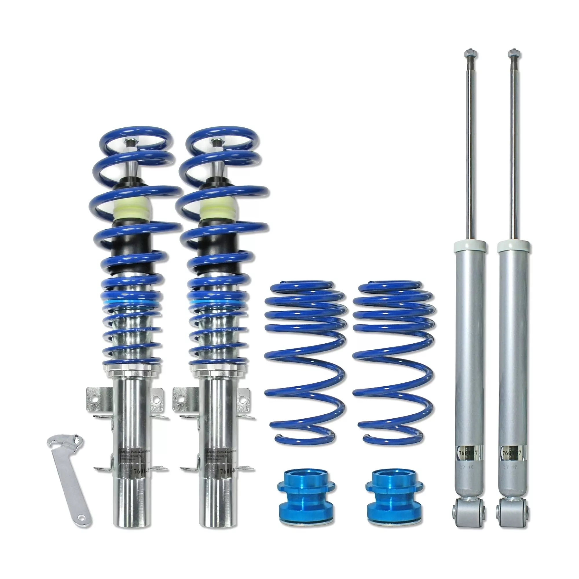 BlueLine Gewindefahrwerk passend für Seat Ibiza und Cordoba Typ (6L) 1.2, 1.4, 1.4 TDi, 1.9SDi, 1.9TDi  Baujahr 2002 - 2008