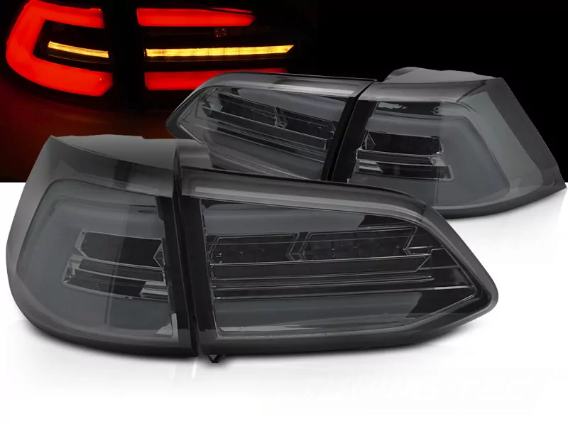 Led Tail Lights Smoke Seq Fits Vw Golf 7 17-19 Sw