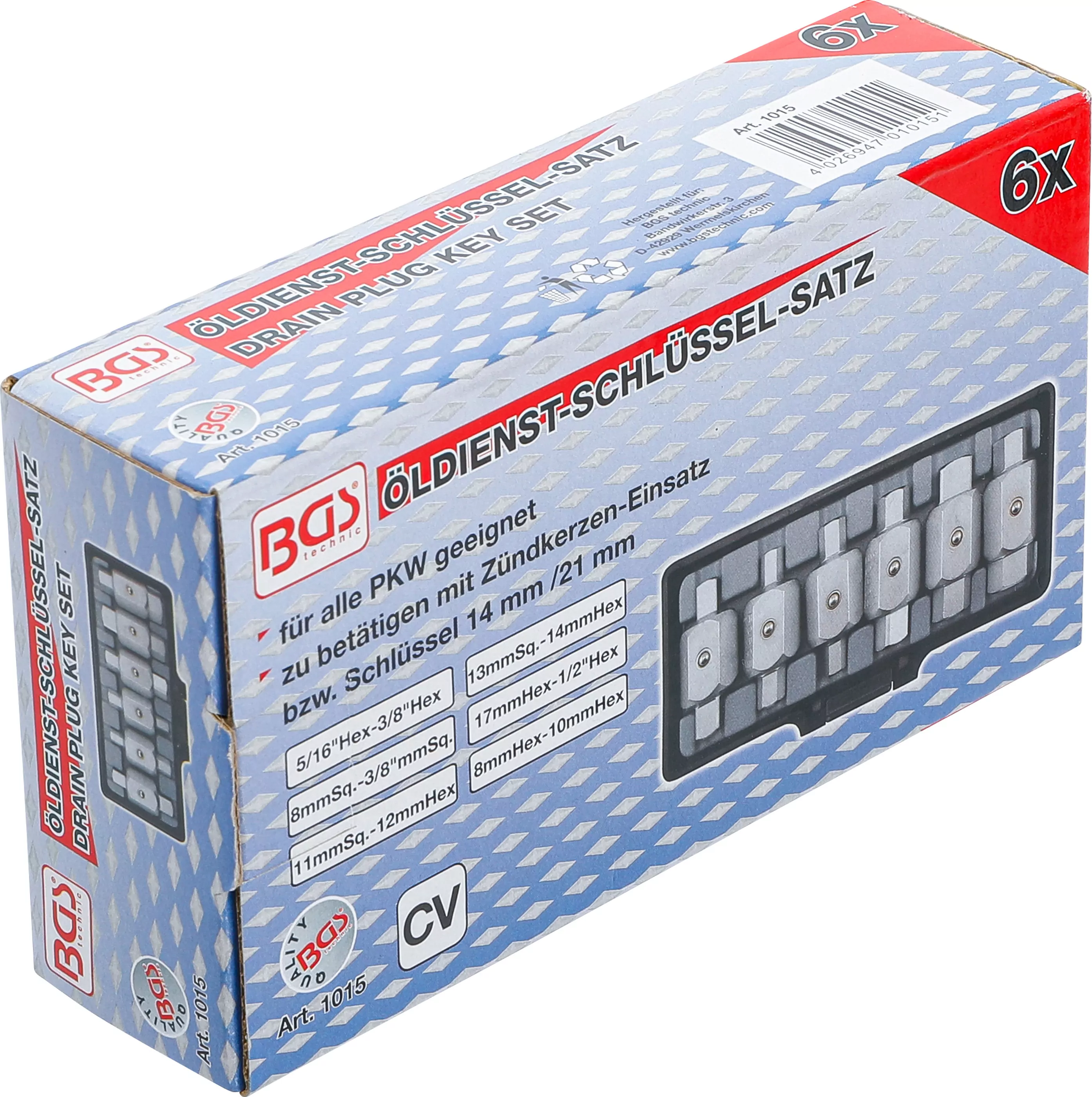 Öldienstschlüssel-Satz | 6-tlg.