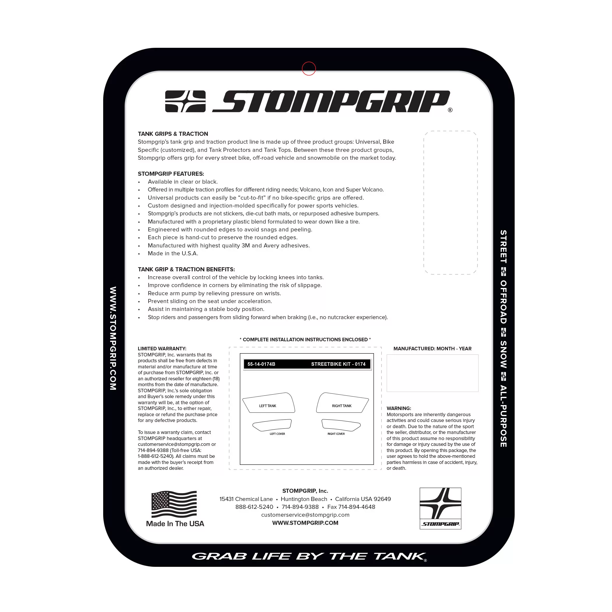 Stompgrip Traction Pad Icon für BMW S 1000 XR 20-21 Klar