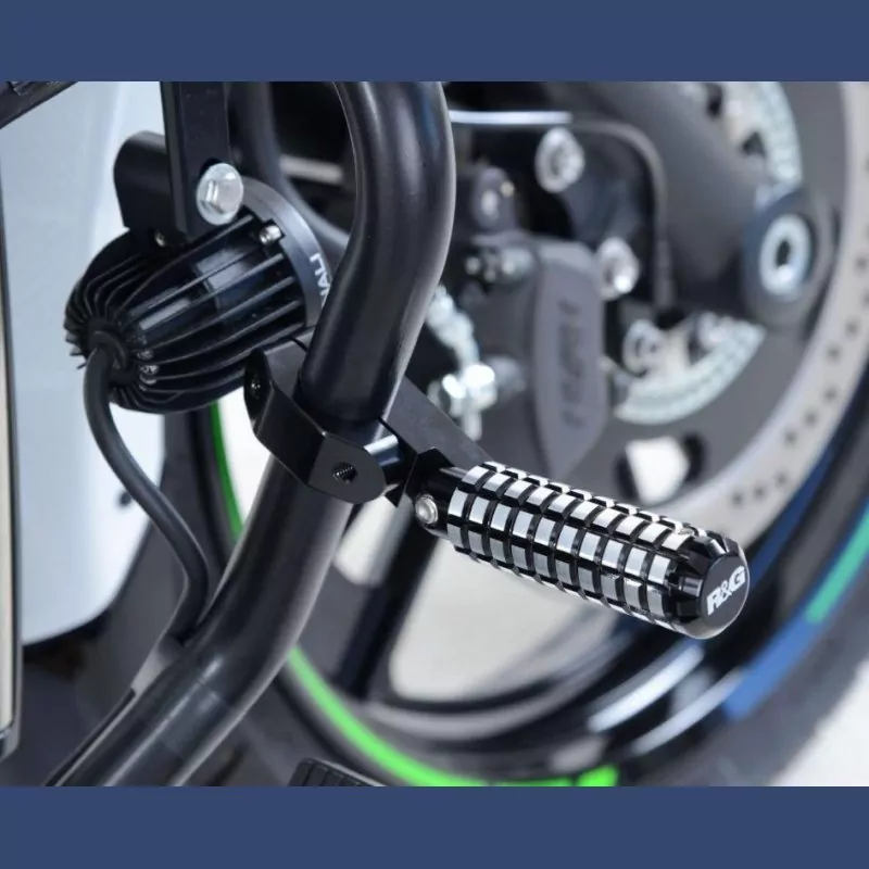 R&G Universal Highway Fußrasten für 1"(25.4mm) / 7/8" (22mm) Sturzbügel