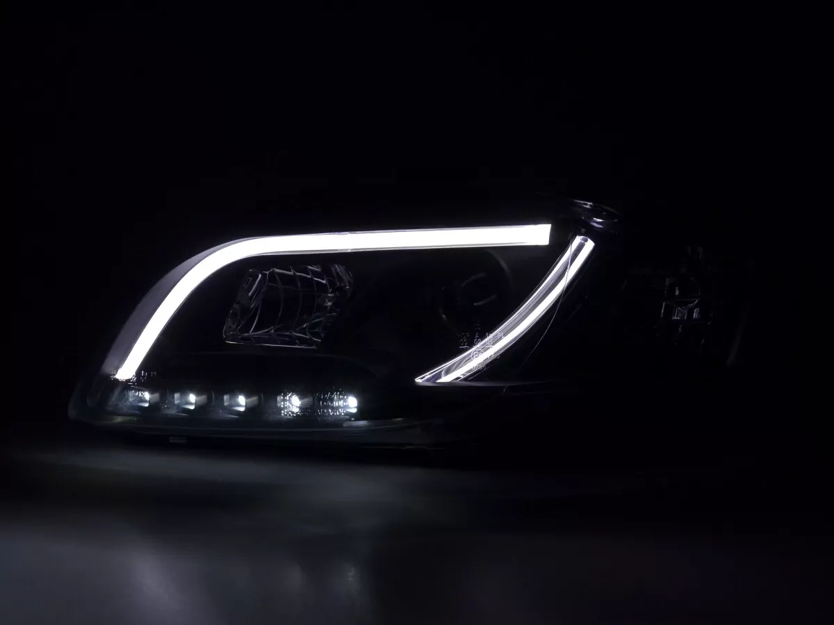 Scheinwerfer Set Daylight LED Tagfahrlicht Audi A4 B7 8E Bj. 04-08 schwarz
