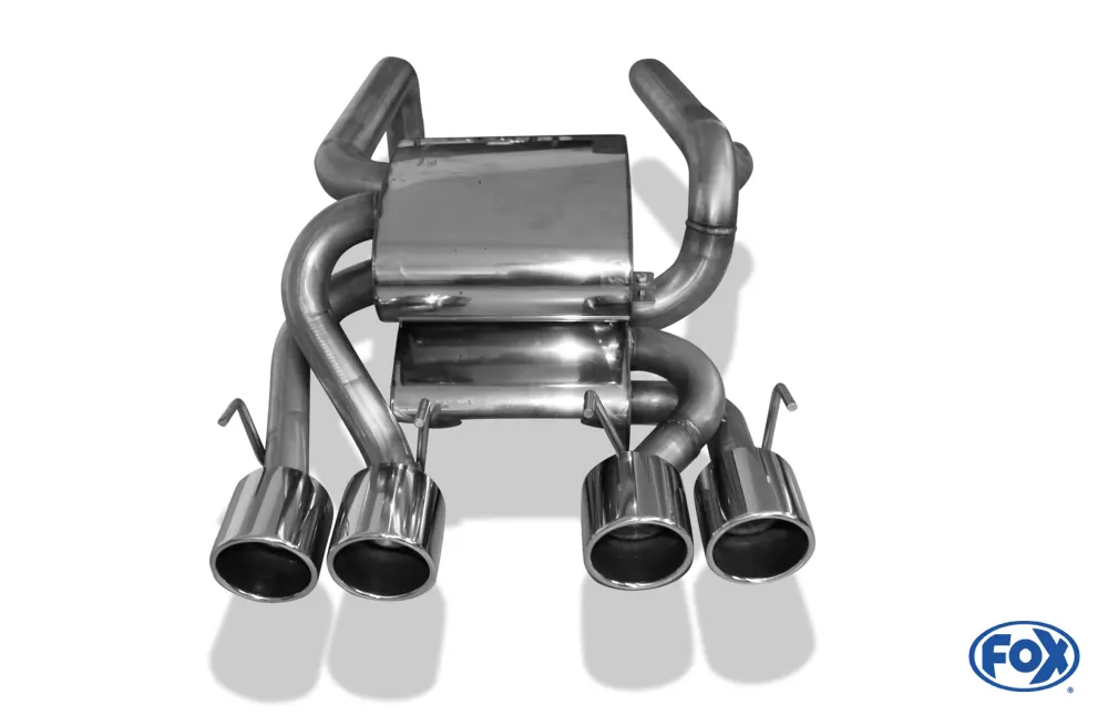 Corvette C06  Endschalldämpfer Ausgang mittig - 4x100 Typ 16 mittig