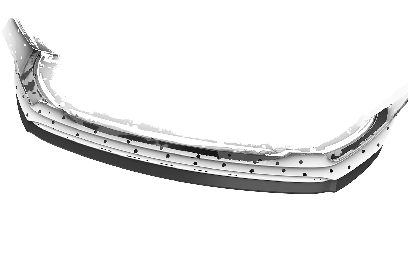 Cup-Spoilerlippe mit ABE für Kia Ceed (CD) GT CSL422 Strukturiert (schwarz matt)