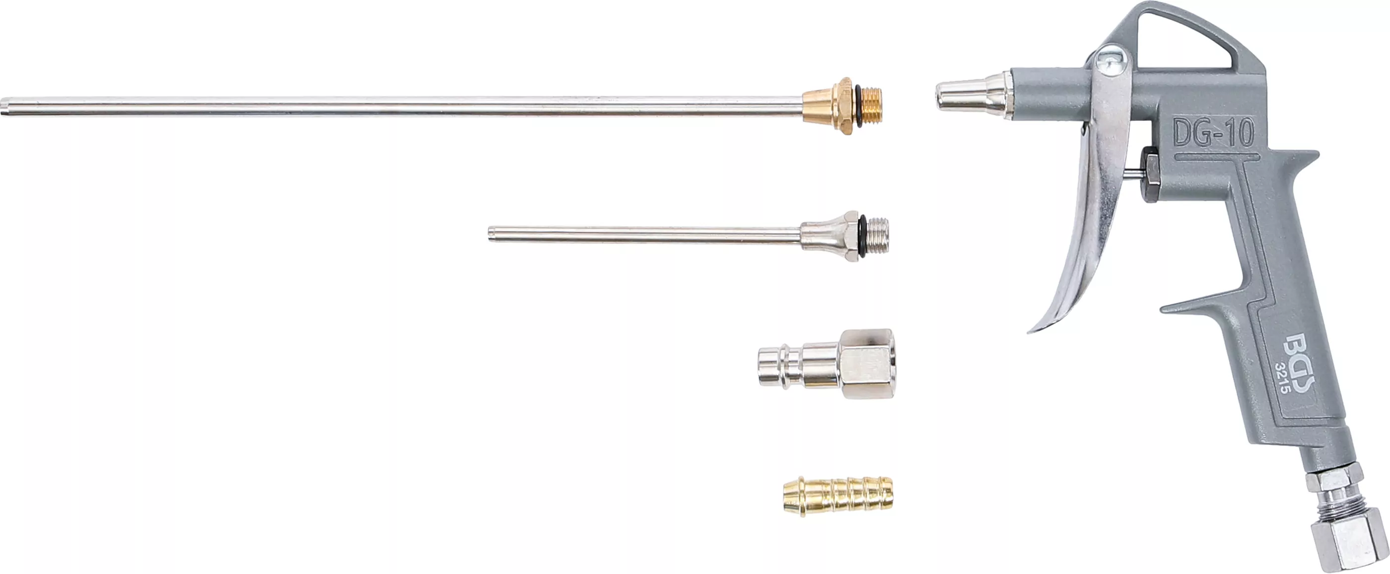 Druckluft-Ausblaspistole | Alu-Druckguss | mit 3 Düsen