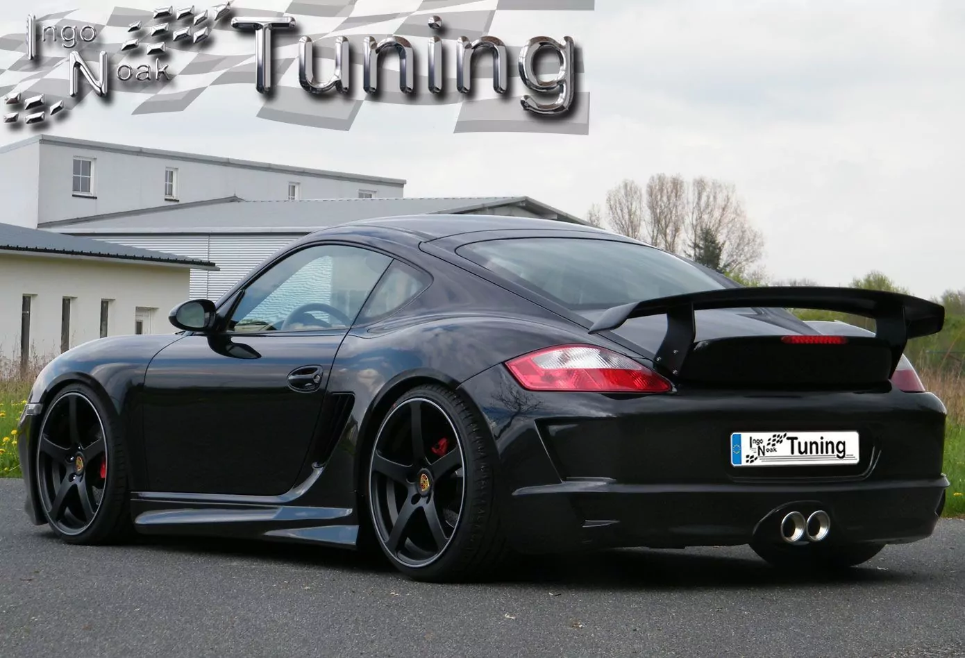 Heckspoiler Heckflügel Ducktail aus GFK für Porsche Cayman Boxster 987